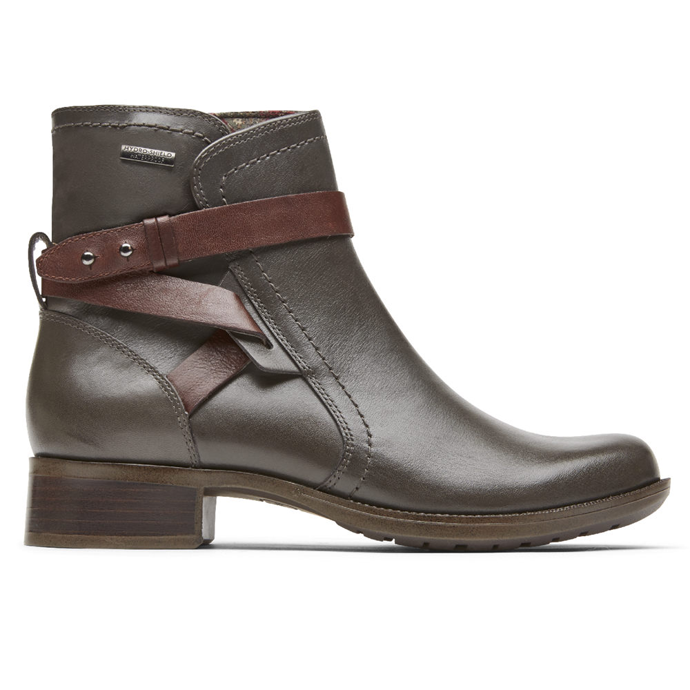 Botas Rockport Mulher Cinzentas - Copley Waterproof Strap - 52874CDAE